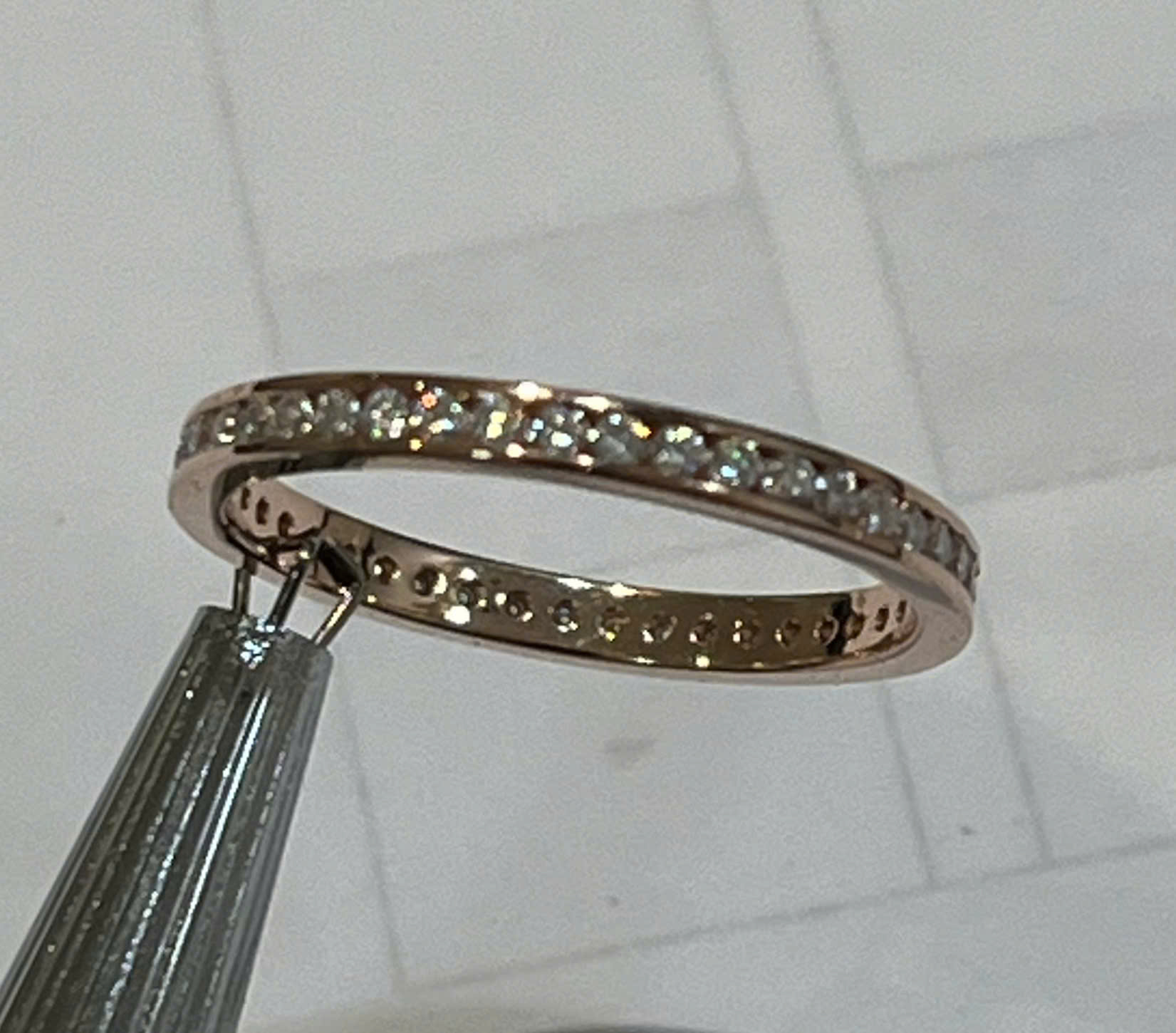 Nhẫn moissanite DNU9152 | Round stone