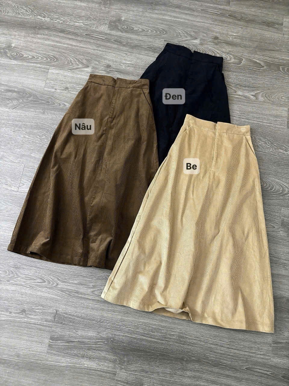 SALE C96 CHÂN VÁY NHUNG 3 MÀU_thumbnail_1