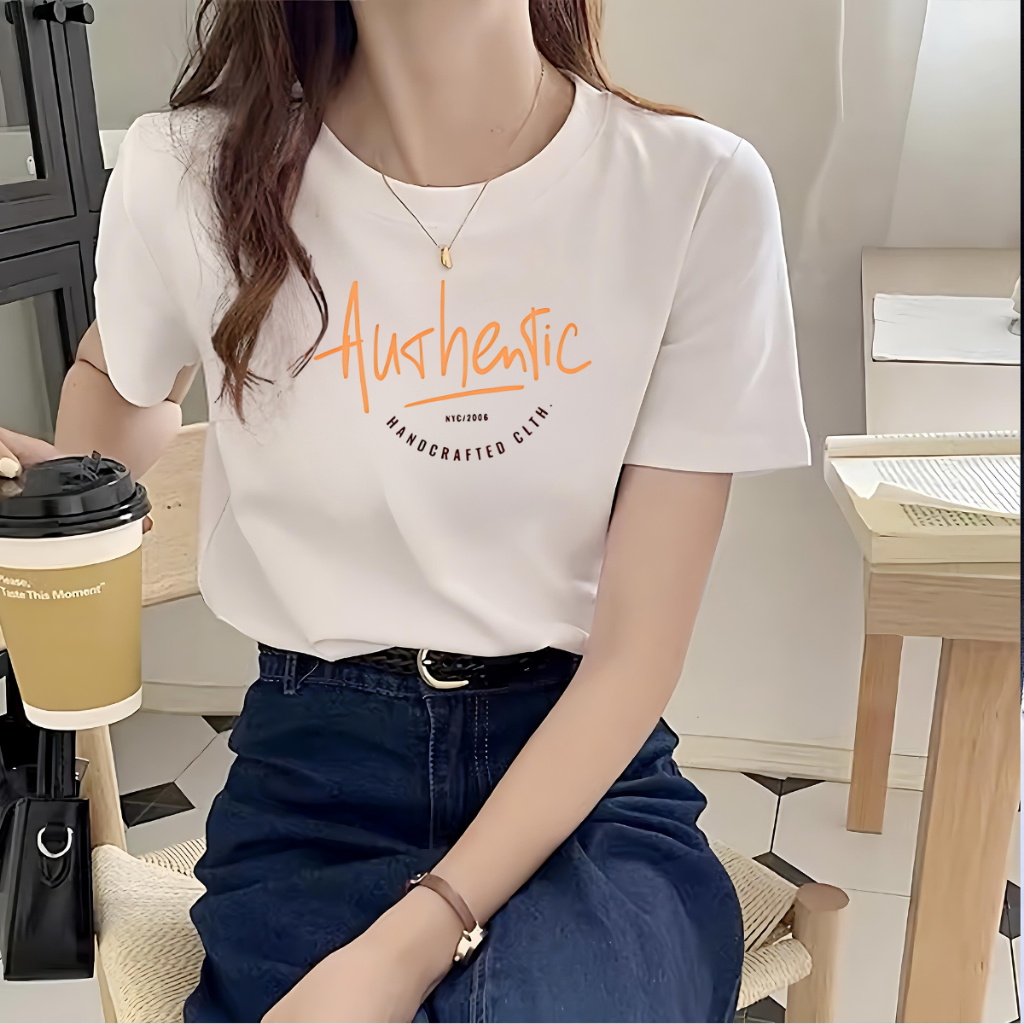 [Form Vừa] Áo phông nữ màu trắng dáng suông vừa chất liệu thun cotton 95% - LOZA G0206_thumbnail_8