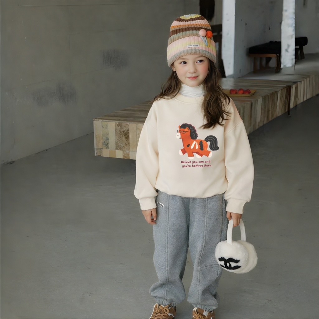 Áo nỉ sweater bé gái nhiều hình dễ thương - Loza Kids IN023_thumbnail_3