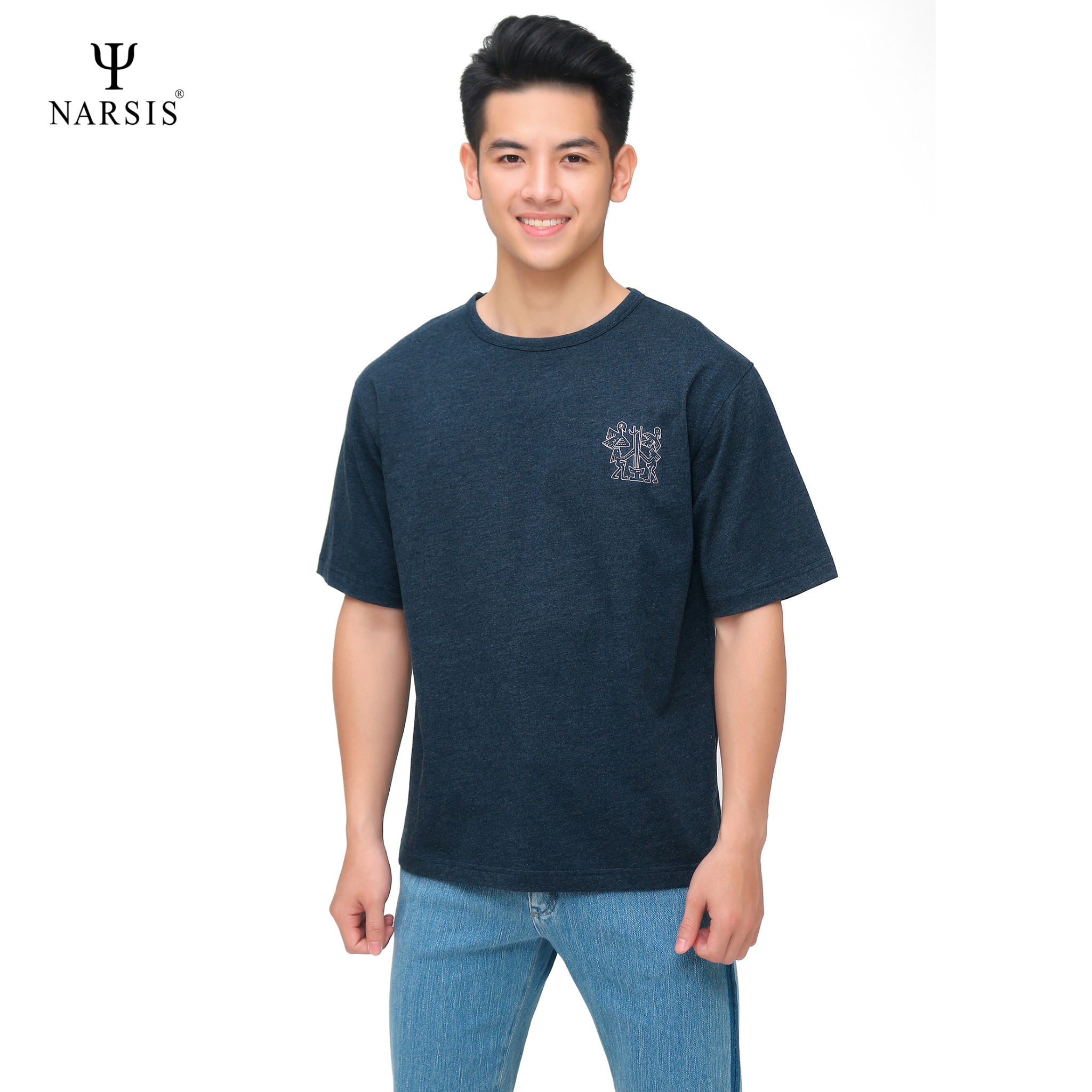 ÁO PHÔNG NAM D6023 NARSIS CHẤT LIỆU THOÁNG MÁT, DỄ CHỊU, THOẢI MÁI CẢ NGÀY, DỄ VẬN ĐỘNG_thumbnail_2