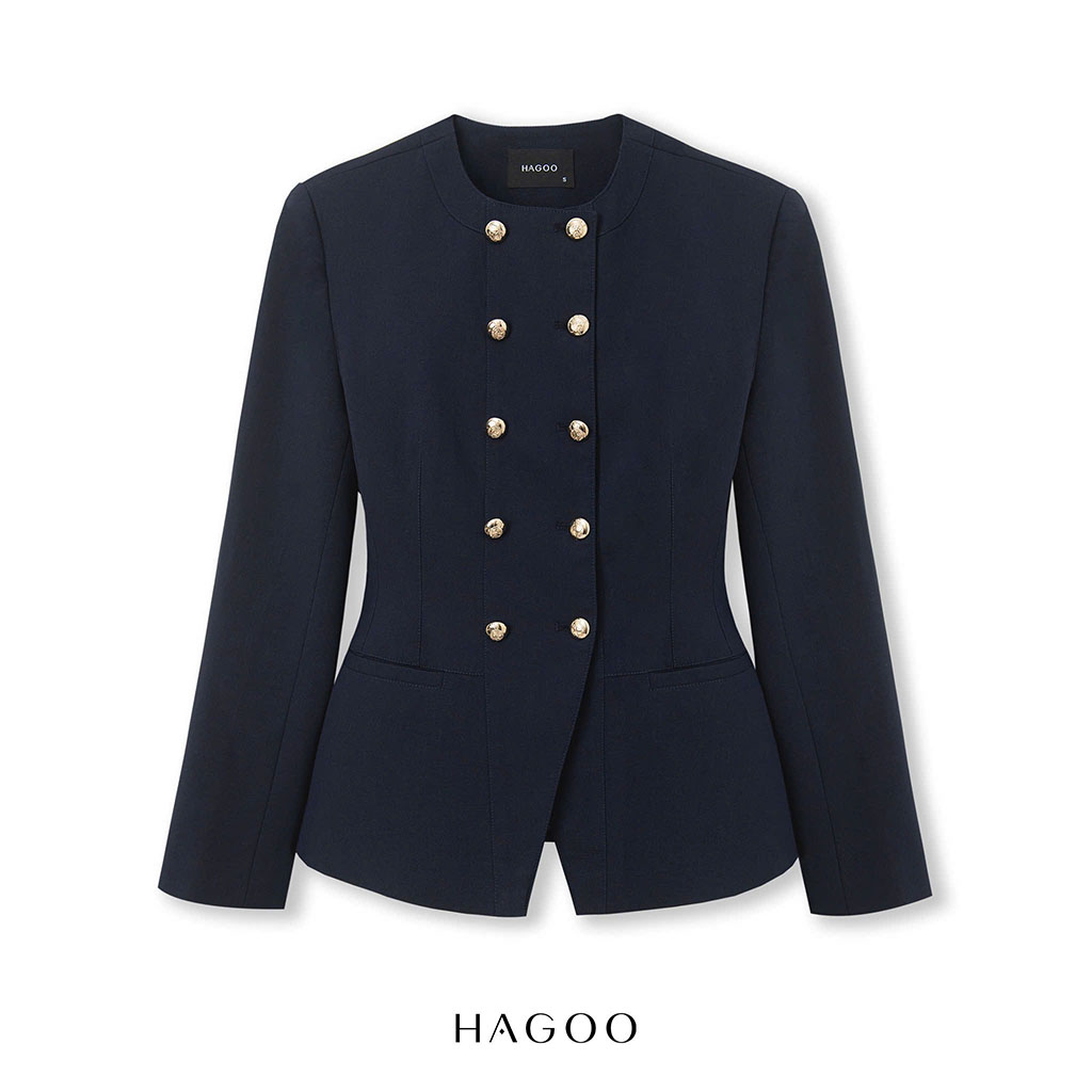 Blazer Aurora hai hàng khuy kim loại dáng ôm HAGOO Elite_thumbnail_7
