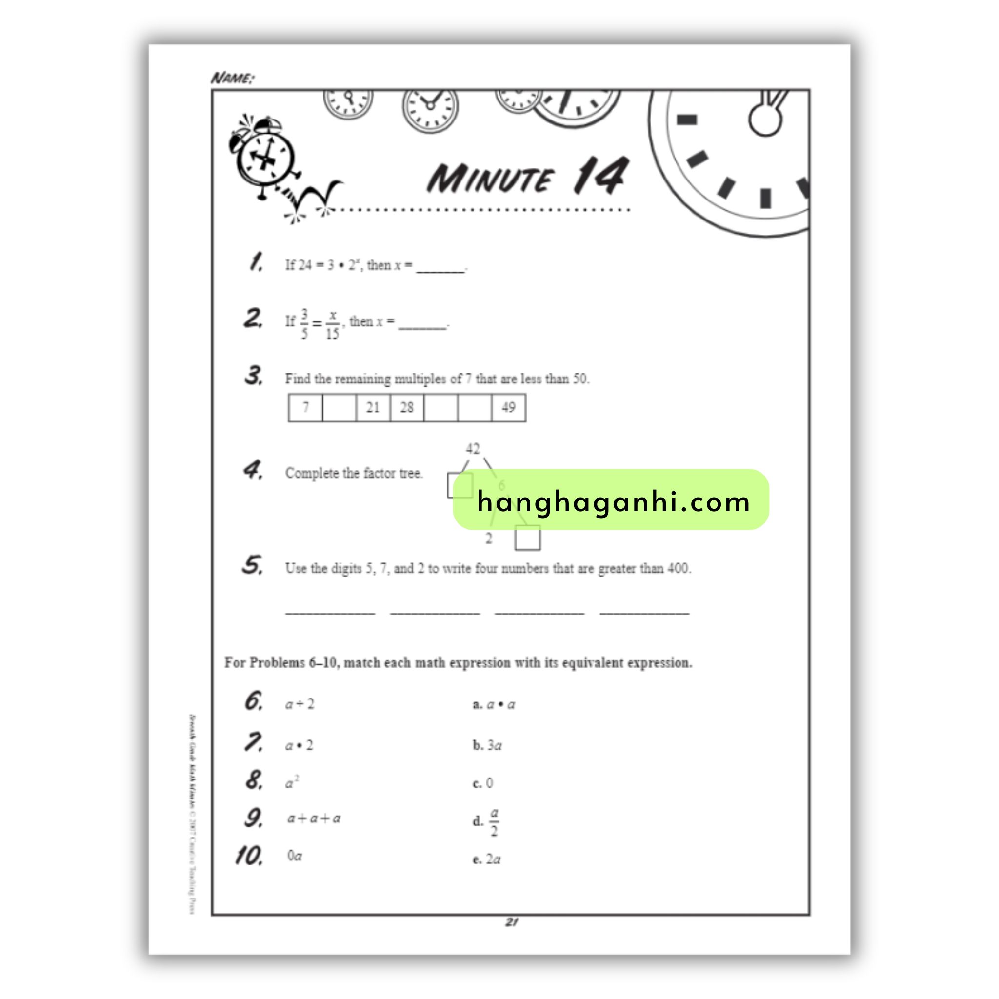Math Minutes Grade 7- Sách Toán Tiếng Anh cho bé lớp 7_thumbnail_4