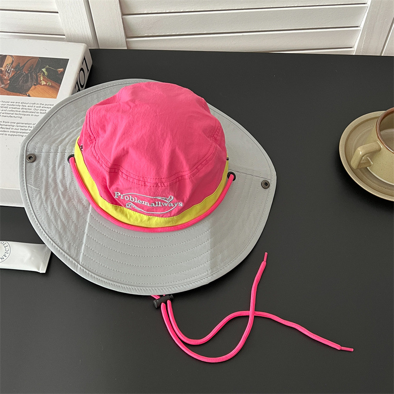 Mũ bucket vành rộng leo núi, trekking phối nhiều màu HZ2529_thumbnail_2