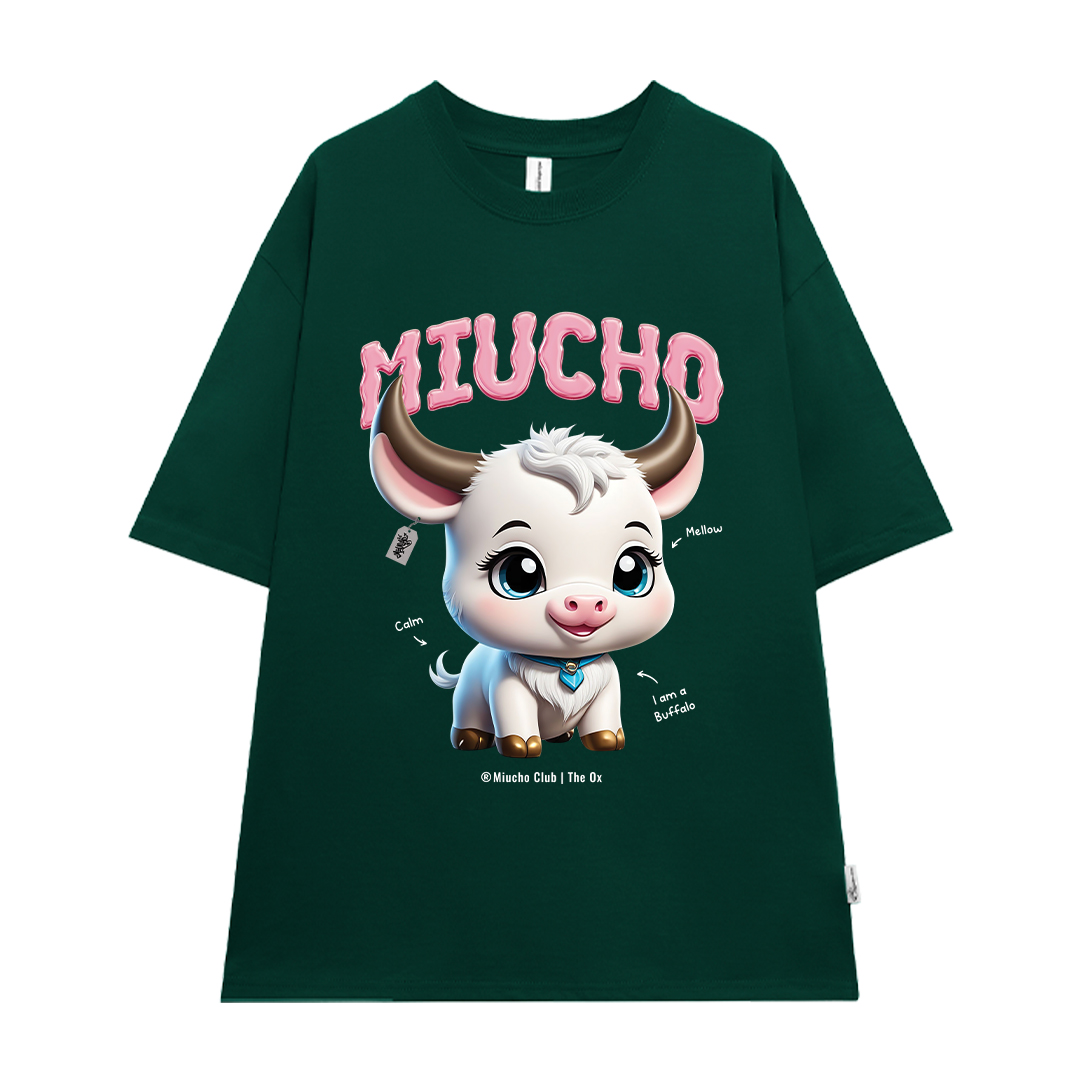 Áo thun form rộng 12 con giáp tuổi Sửu ATD1247 Miucho tay ngắn cổ tròn in mix_thumbnail_16