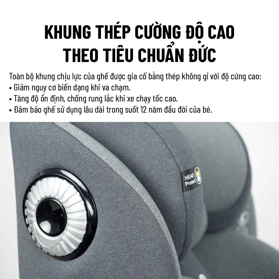 Ghế Ngồi Ô Tô Babyro Spinsafe 0-12 tuổi_thumbnail_2