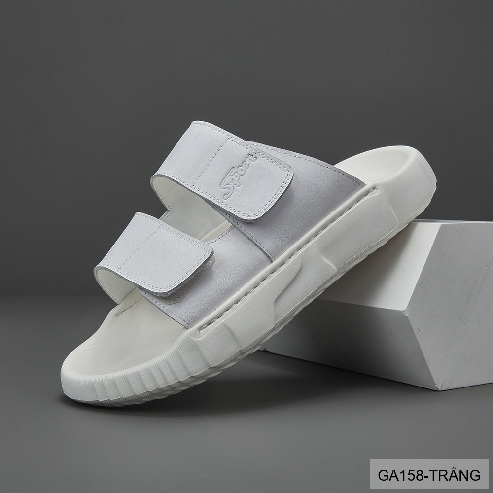 GA158 - Dép Nam Đế Dày Thời Trang Dây Dán Velcro Chất Liệu Da Bò Thoáng Khí_thumbnail_9