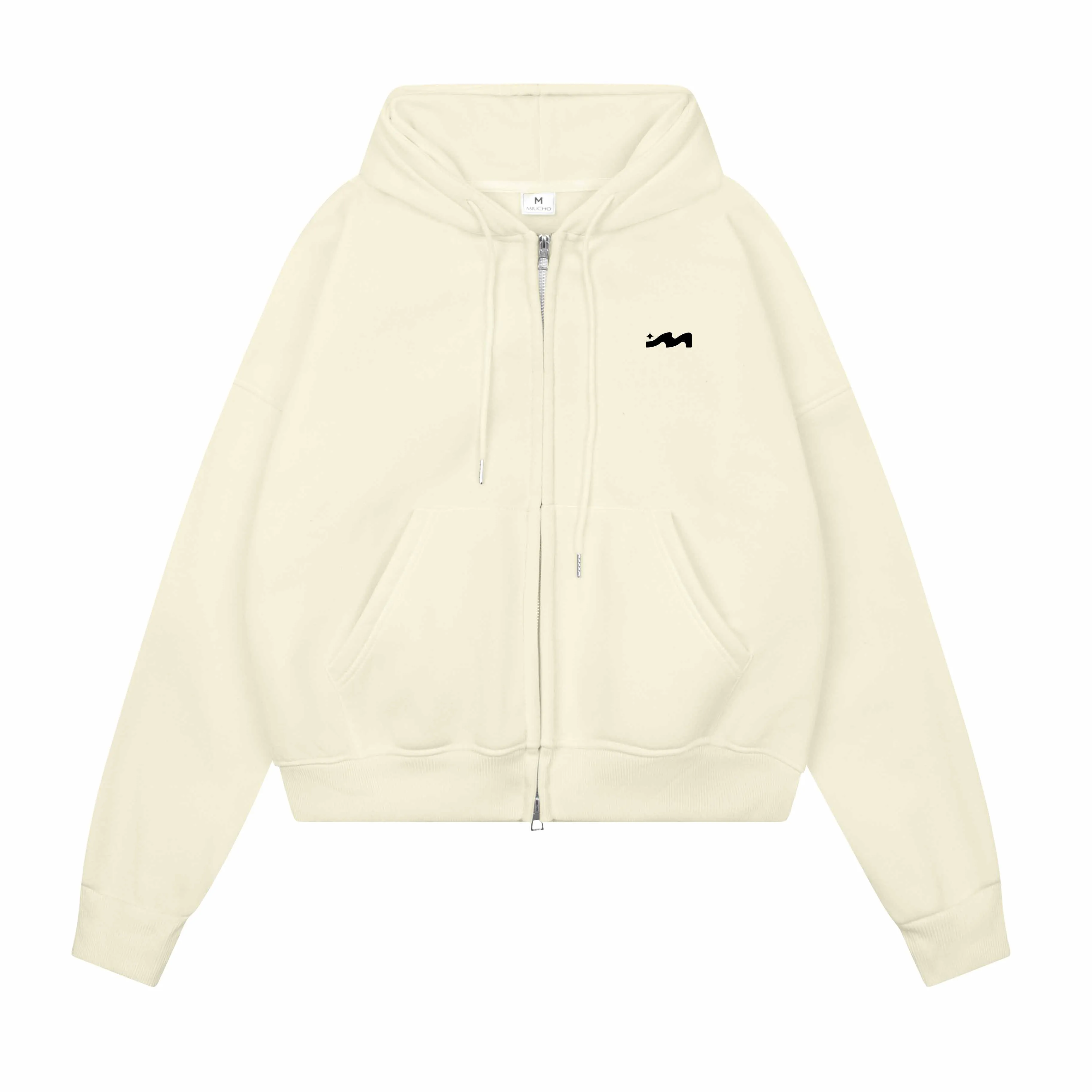 Áo hoodie zip form boxy basic 2579 Miucho chất vải nỉ bông thoáng mát mềm mại có nón_thumbnail_12