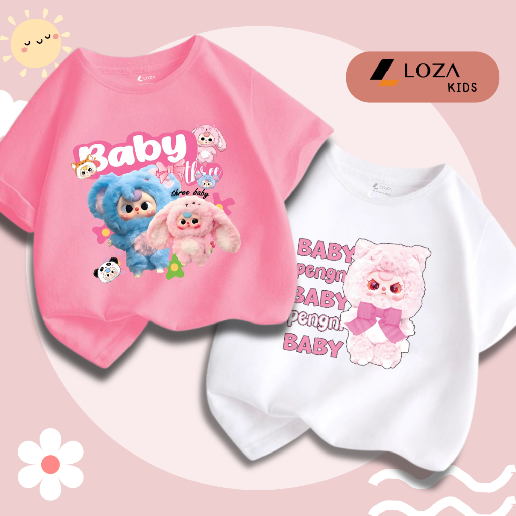 Áo phông Baby Three cho bé gái - Áo phông trẻ em Loza Kids - CA003_thumbnail_4