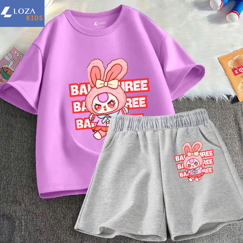 Đồ bộ bé gái in hình Baby Three - Loza SB232_thumbnail_2