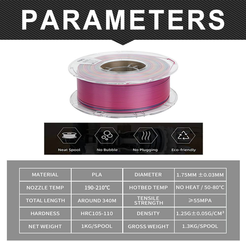 R3D PLA Silk [Rainbow 2] 1kg_thumbnail_5