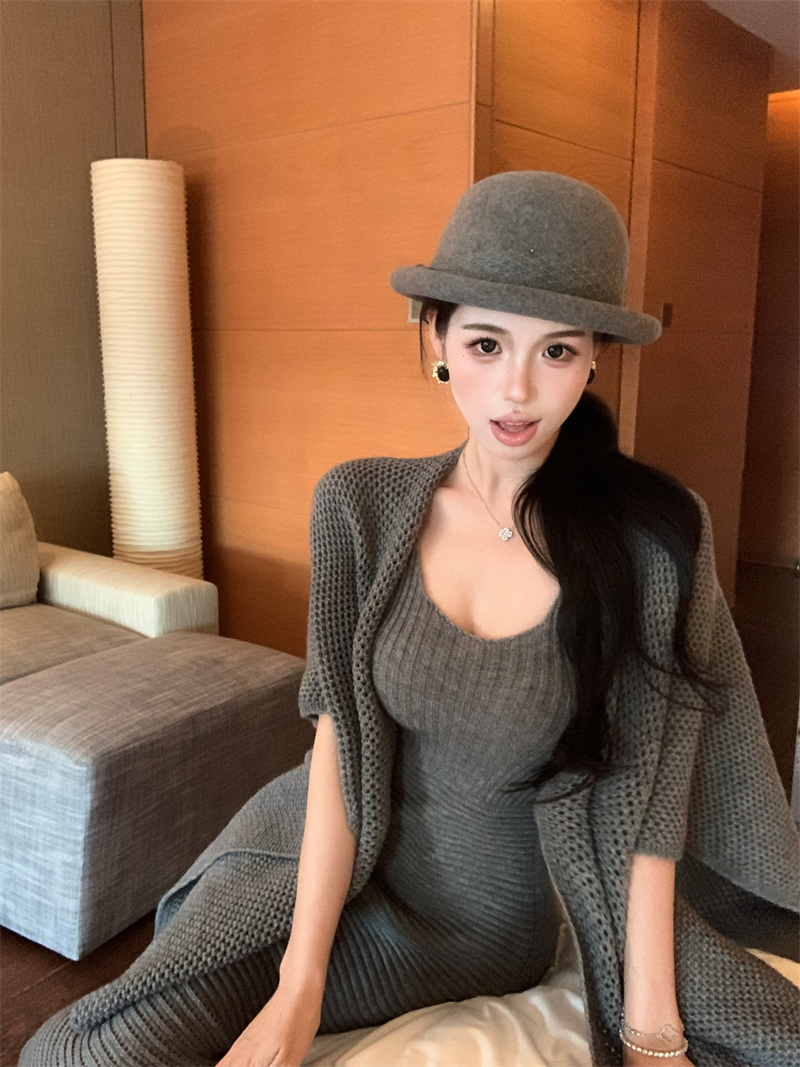 Set Váy Len Dài Kèm Áo Khoác Cardigan – Phong Cách Thanh Lịch_thumbnail_6