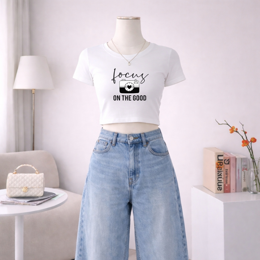Áo croptop nữ hình máy ảnh chữ focus on the good dáng ôm chất thun cotton local brand WETEE - WC1160_thumbnail_3