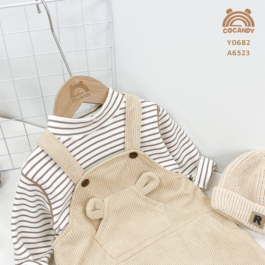 Yếm quần nhung BE túi ngực tai gấu_thumbnail_5