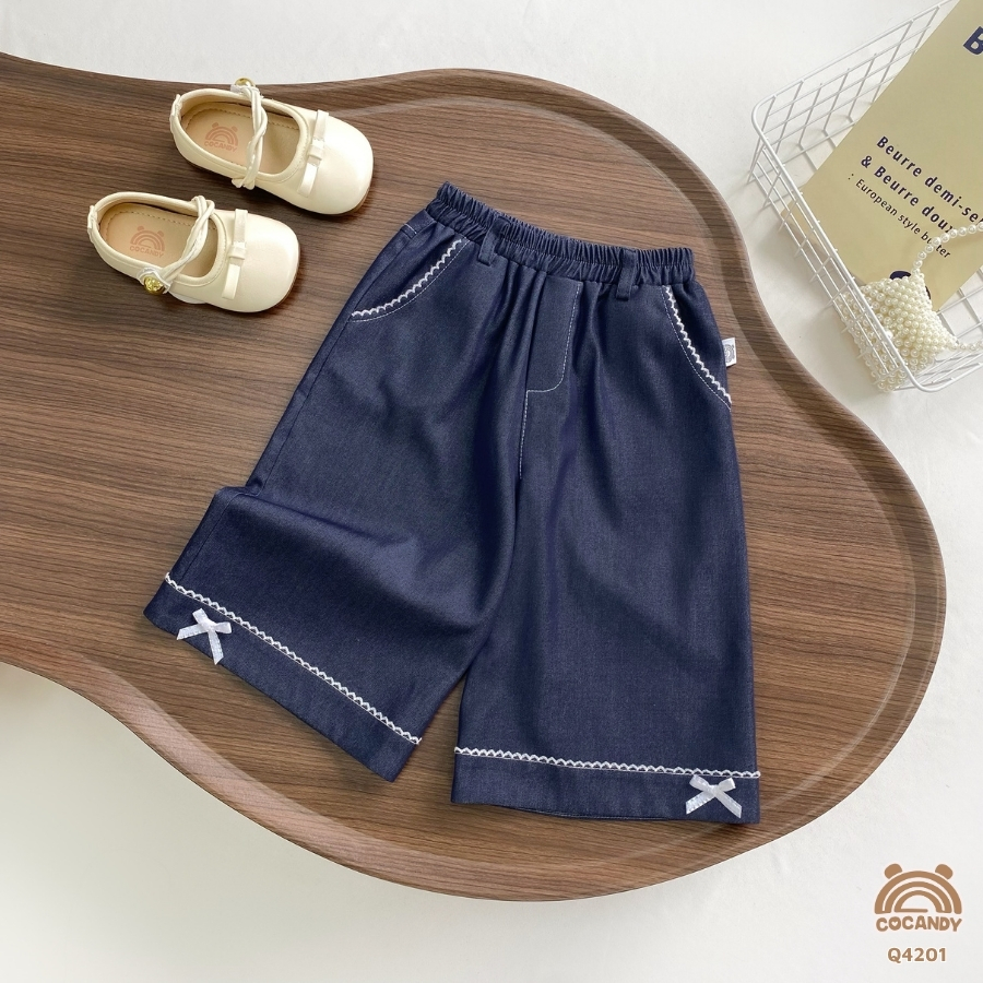 Quần dài suông XANH DENIM nẹp nhỏ be_thumbnail_1