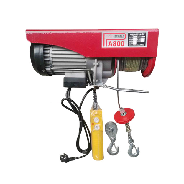 Máy tời điện 220v, Máy tời treo PA800 - 30 mét tải trọng 800kg - 2 móc Lõi đồng