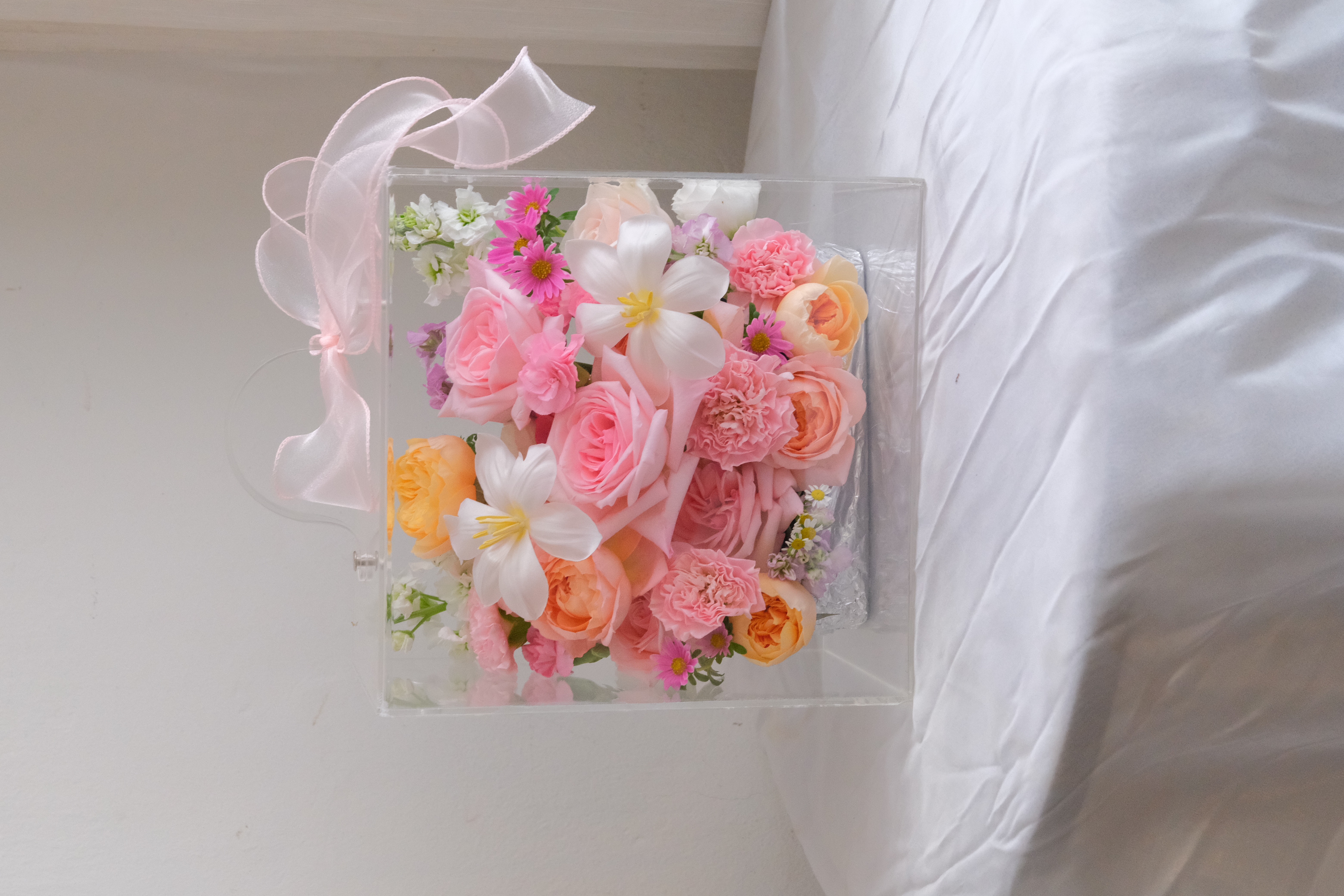 Box Mica - Tone hồng - Size S - 25x25cm