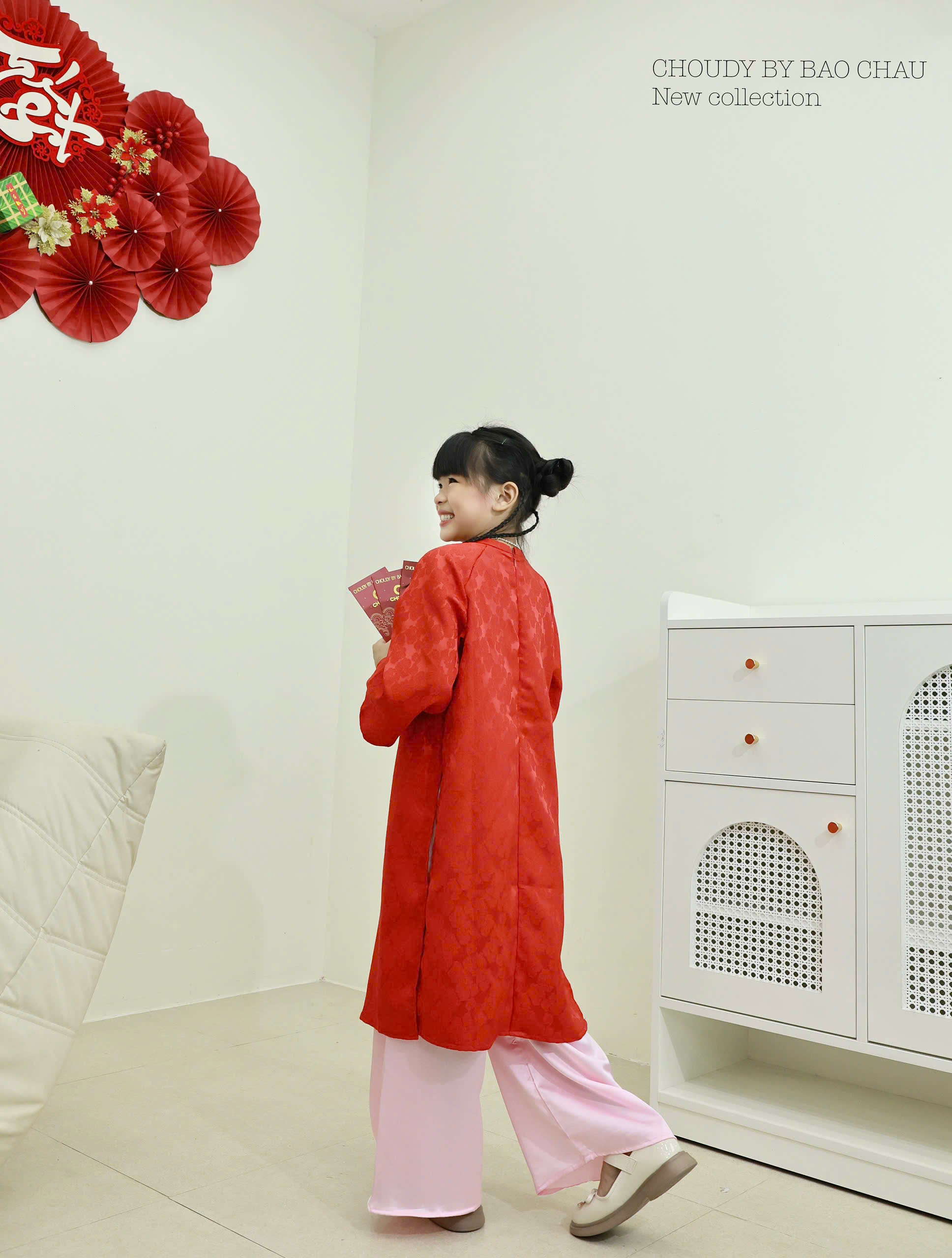 SALE A808 ÁO DÀI ĐỎ BÉ GÁI_thumbnail_17