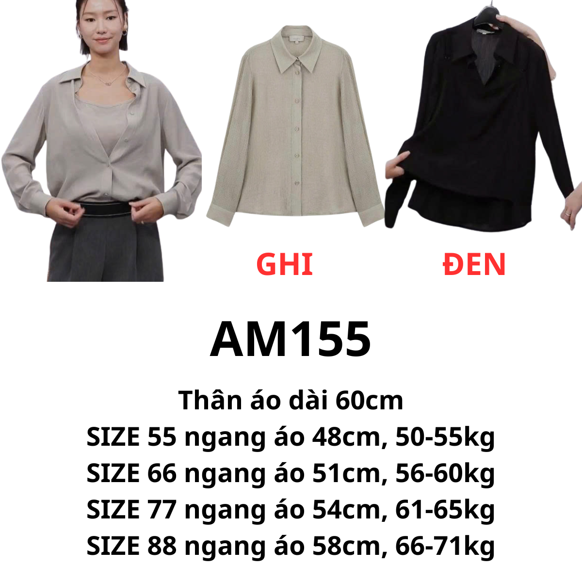 AM155 - Áo sơ mi