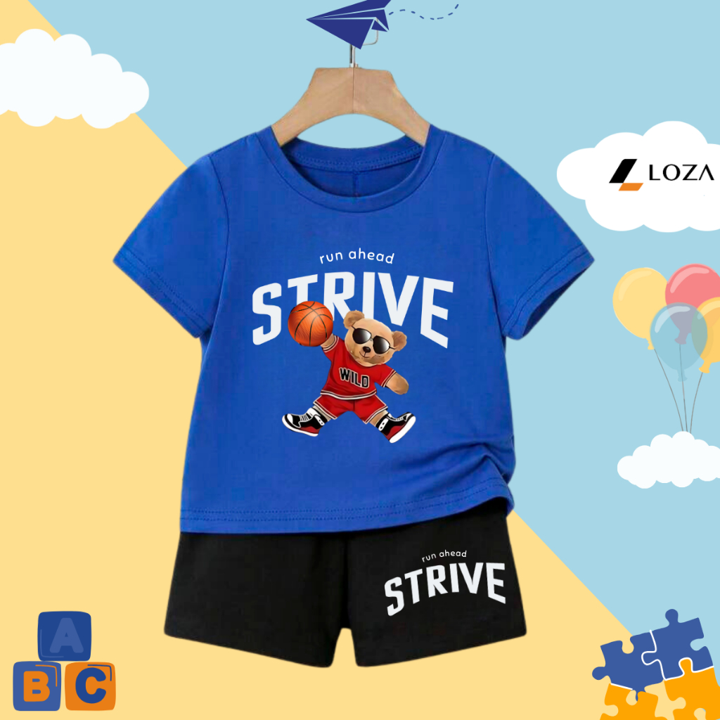 Bộ quần áo bé trai in hình 'Gấu Strive' - Loza Kids SB285_thumbnail_8