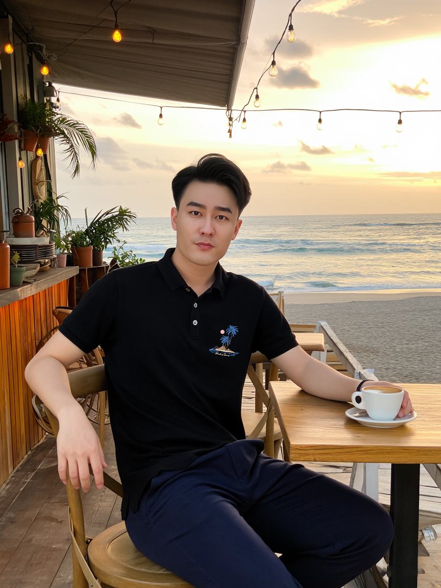 Áo polo nam big size form vừa 2185 Miucho Iconic vải cá sấu polyester co giãn thoáng mát in mix_thumbnail_4