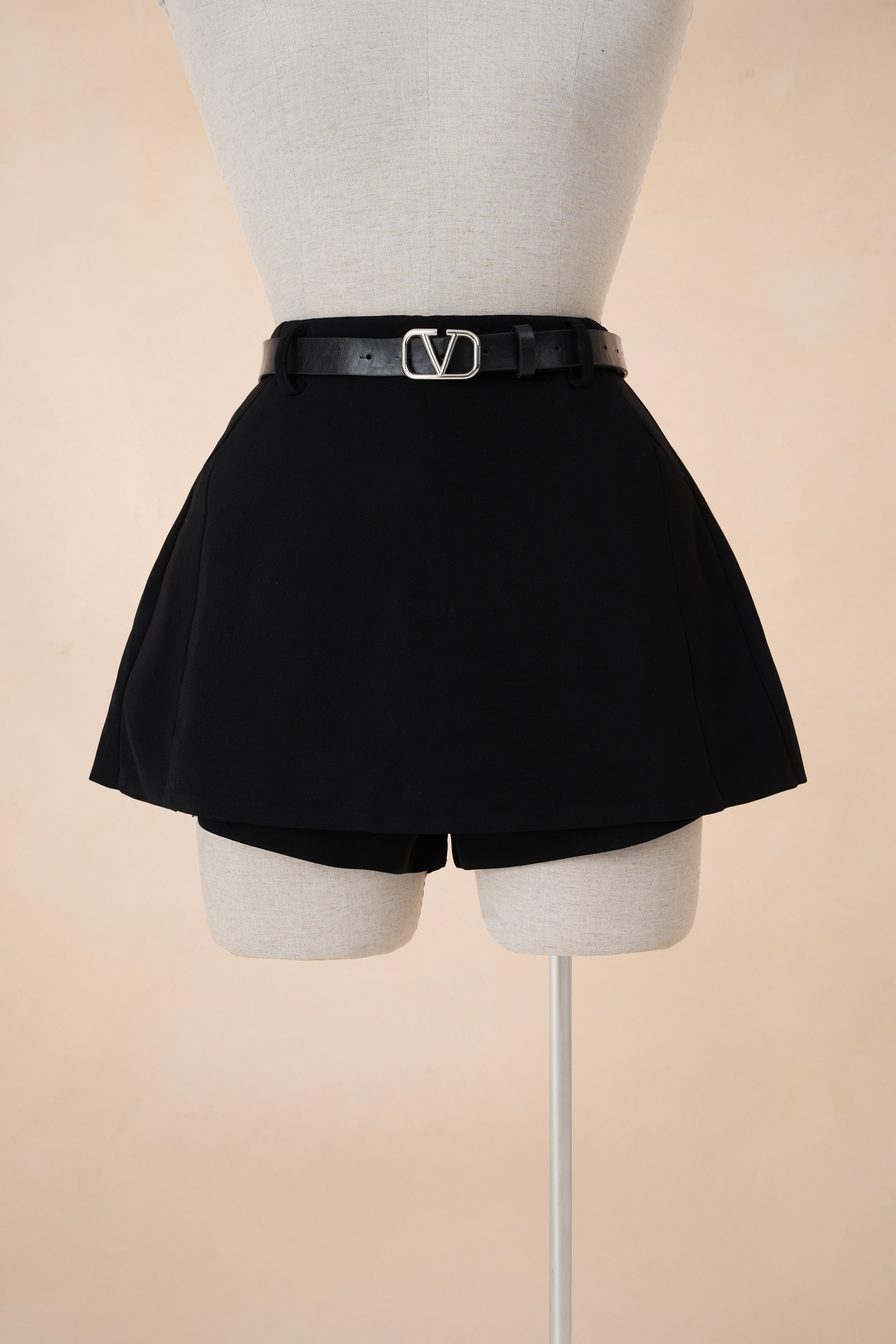 Quần Giả Váy Chữ A Đai Da