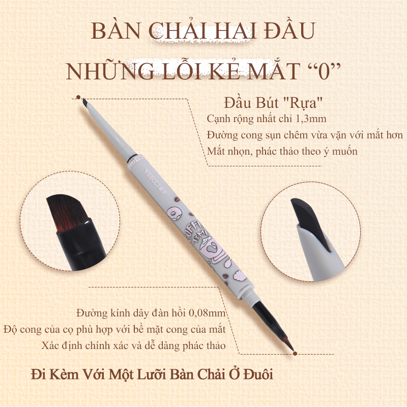 [VEECCI] Chì kẻ mắt Veecci Coffee