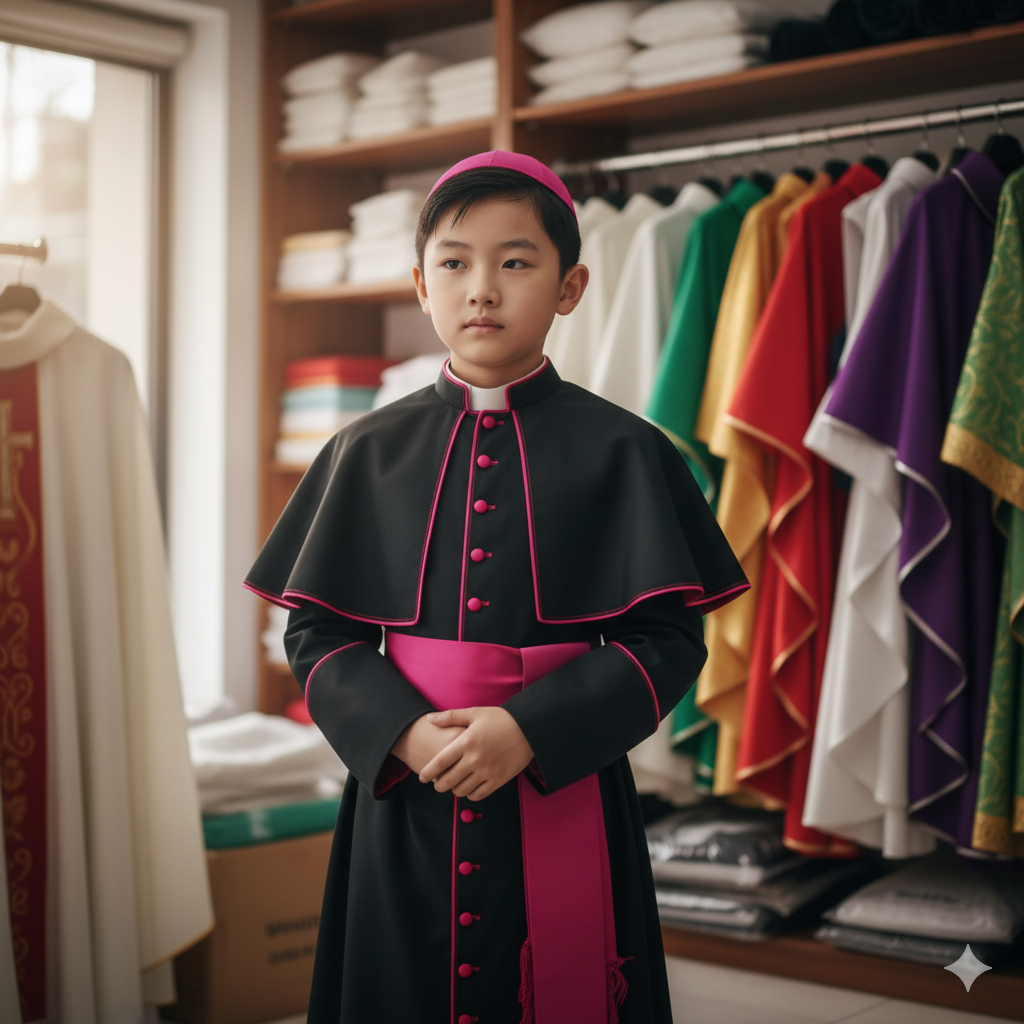 Áo giám mục nhí, cầu nguyện cho ơn thiên triệu - Áo dòng , áo lễ nhí_thumbnail_1