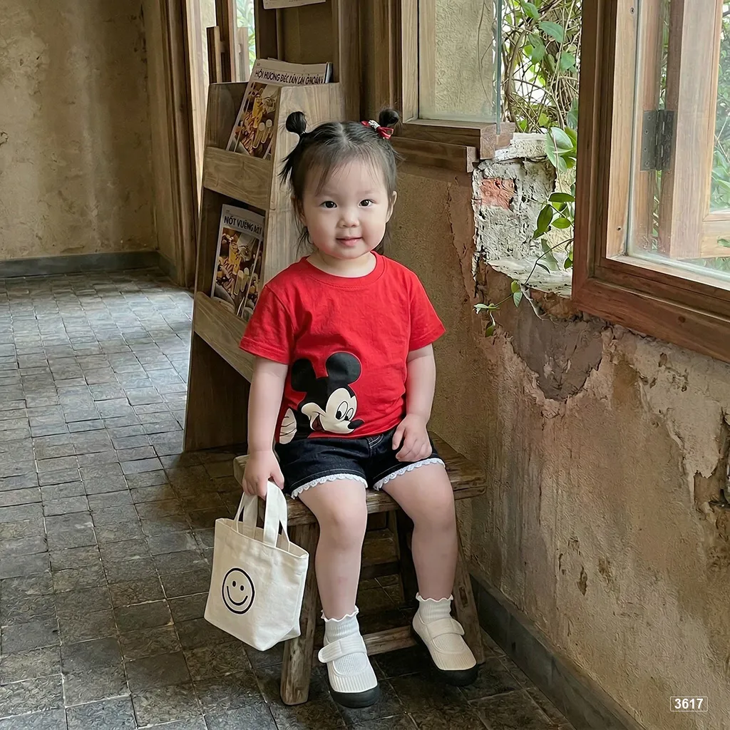 Áo thun bé trai bé gái Chuột Mickii Kado 3617_thumbnail_2