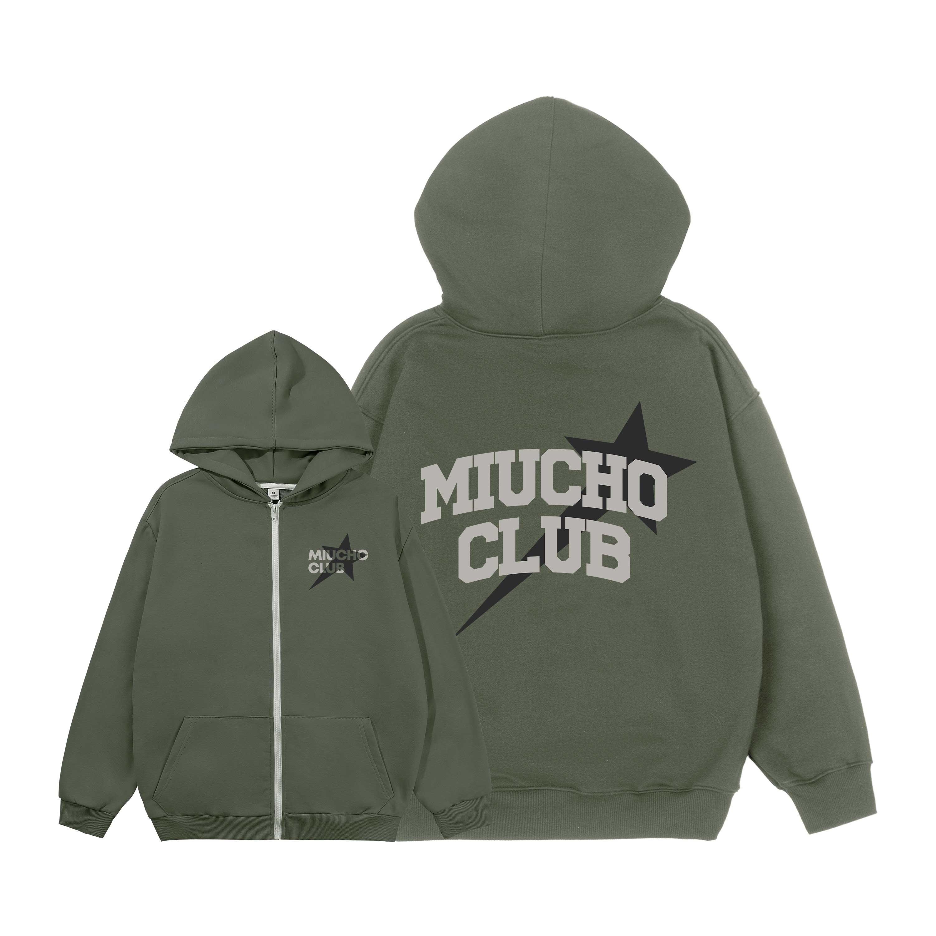 Áo hoodie zip local brand form rộng vải ni dày dặn HZD1633 Miucho Club in mix_thumbnail_9