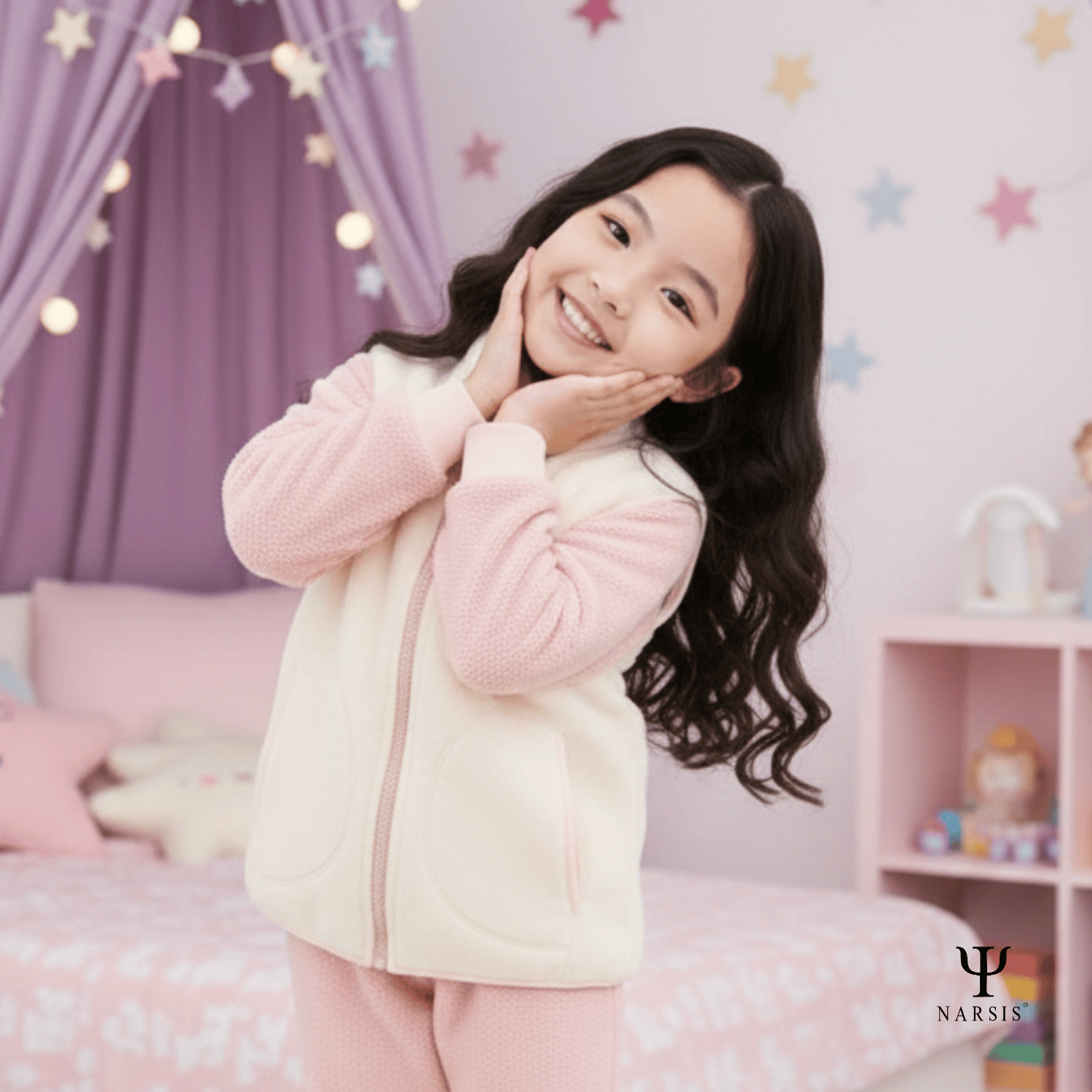 ÁO THU ĐÔNG BÉ GÁI KL0019 NARSIS VẢI NỈ ẤM ÁP, MỀM MẠI, THÍCH HỢP MÙA ĐÔNG, GIỮ NHIỆT TỐT_thumbnail_3