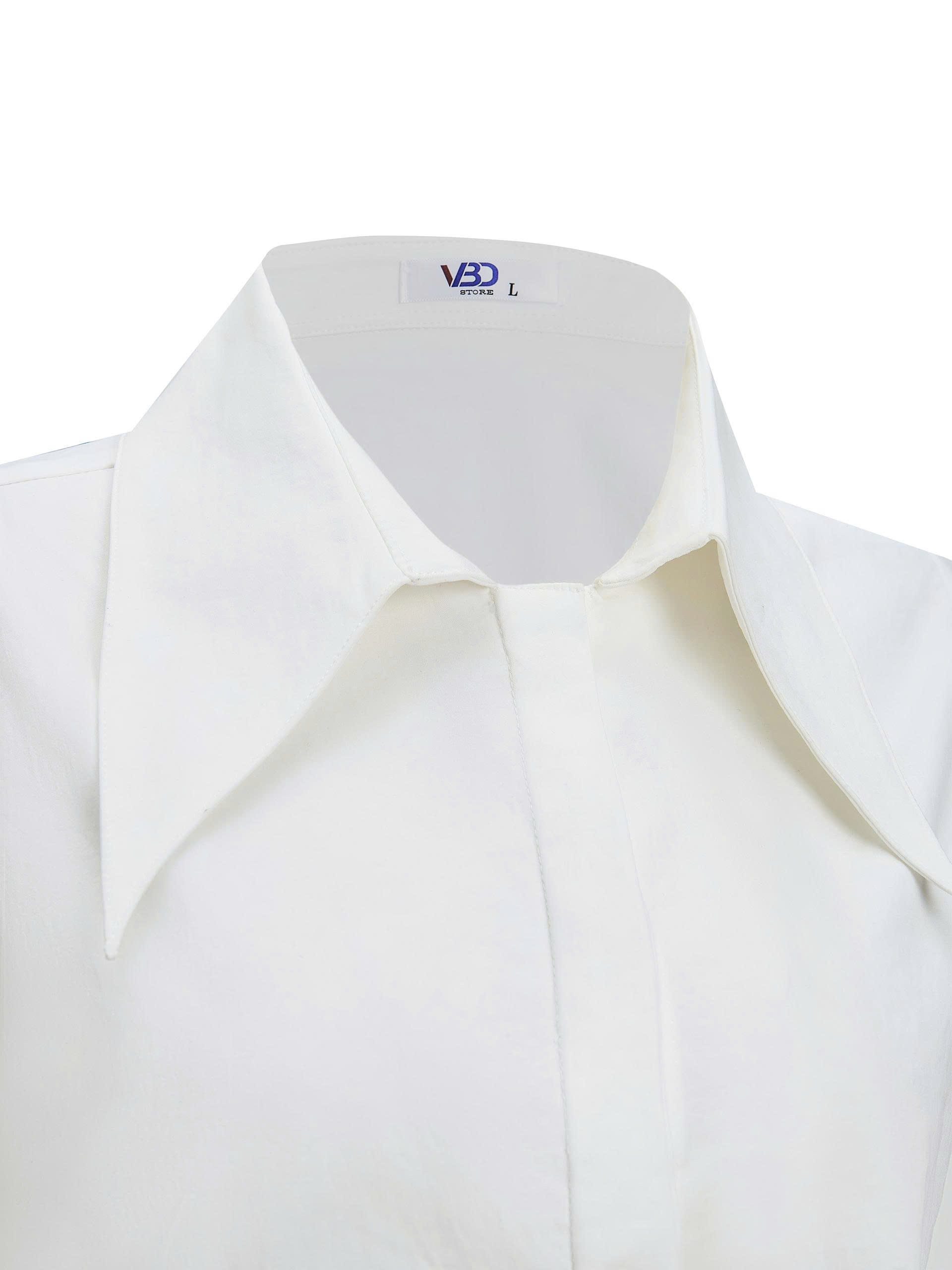 BIGSIZE NỮ - Áo sơ mi basic dấu nẹp dành cho nàng béo từ 55-90kg V-AK098_thumbnail_4