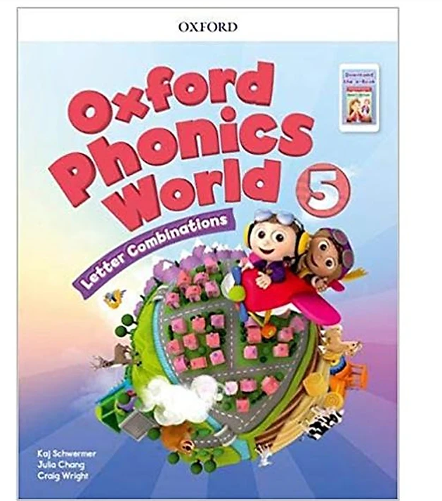 Oxford Phonics World Level 5 Student book in màu laser đẹp nét