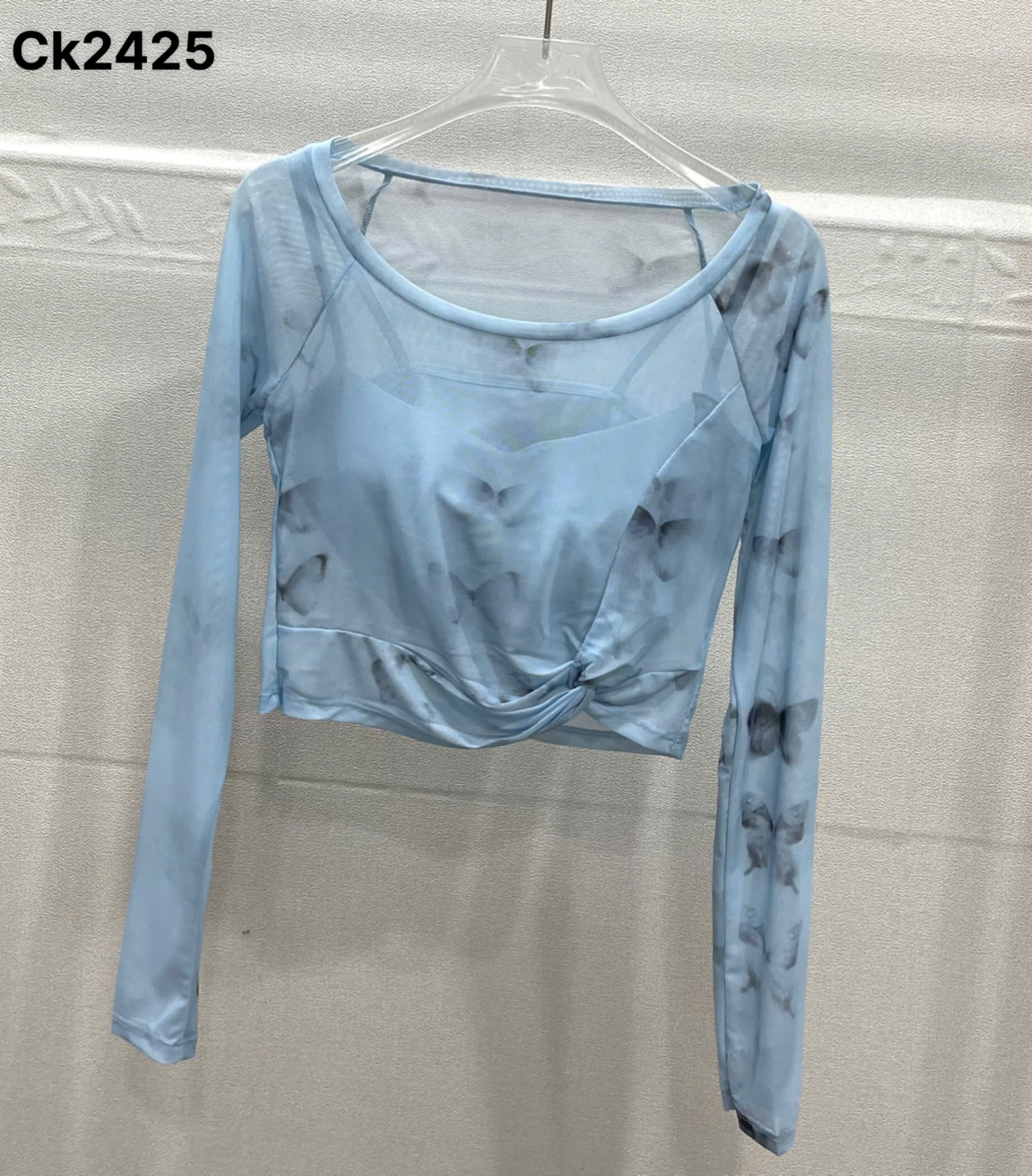 Áo Tanktop Thể Thao Tay Dài Sẵn Áo Bra Form Vừa_thumbnail_7
