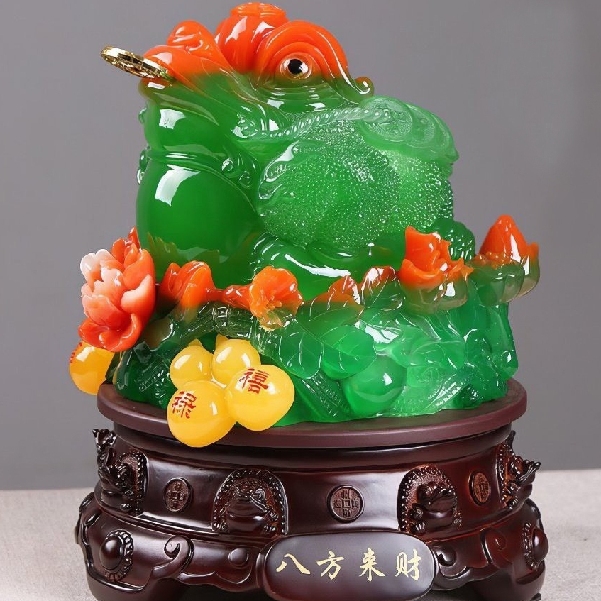 Cóc Ngậm Tiền Thiềm Thừ , Tỳ Hưu Phong Thủy ( Nhiều Kích Cỡ ) Chiêu Tài Hút Lộc - Phong Thủy Hà Gốm_thumbnail_1