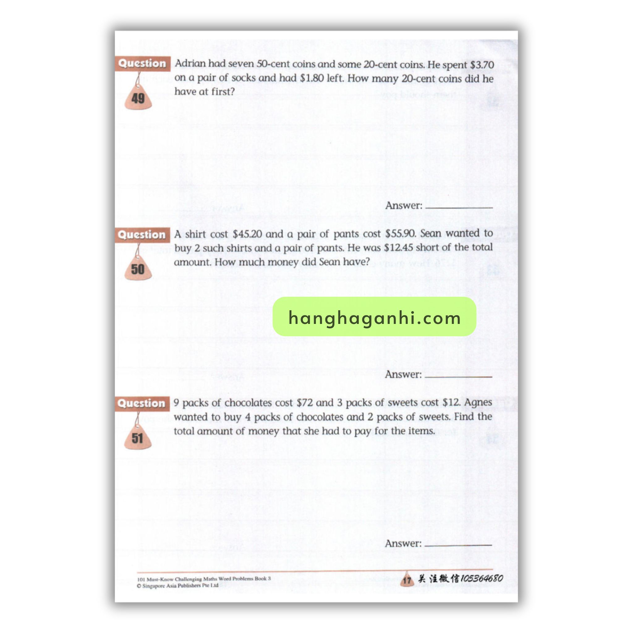 [Sách] 101 Must- Know Challenging Maths Word Problems Book 3_thumbnail_9