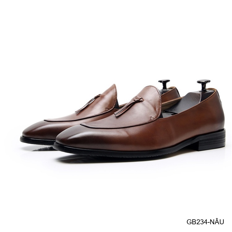 GB234 - Giày Nam Lười Da Bò Thời Trang Hàn Quốc Đế Cao Su Thoáng Khí_thumbnail_12