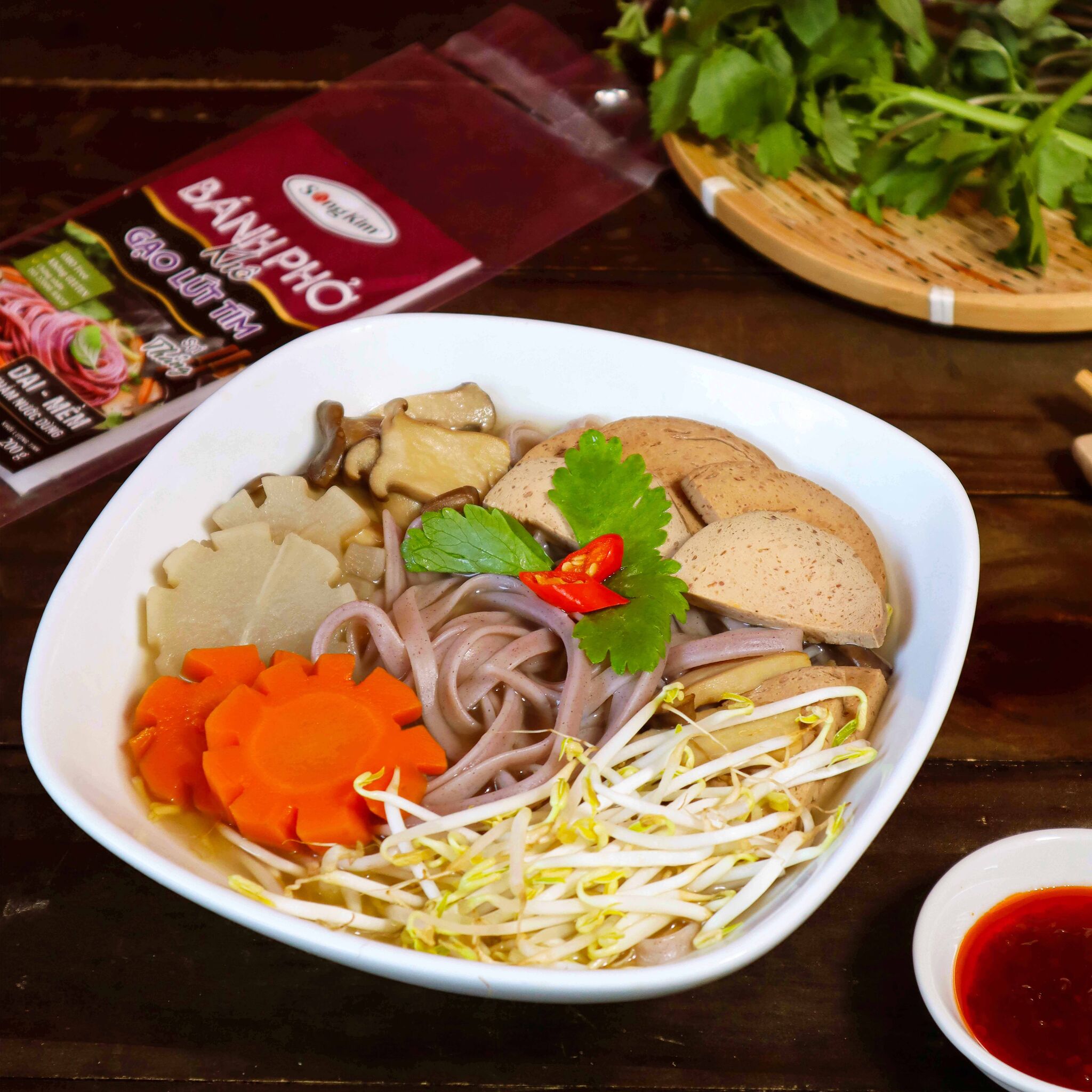 Bánh Phở Khô Gạo Lức Tím 200G