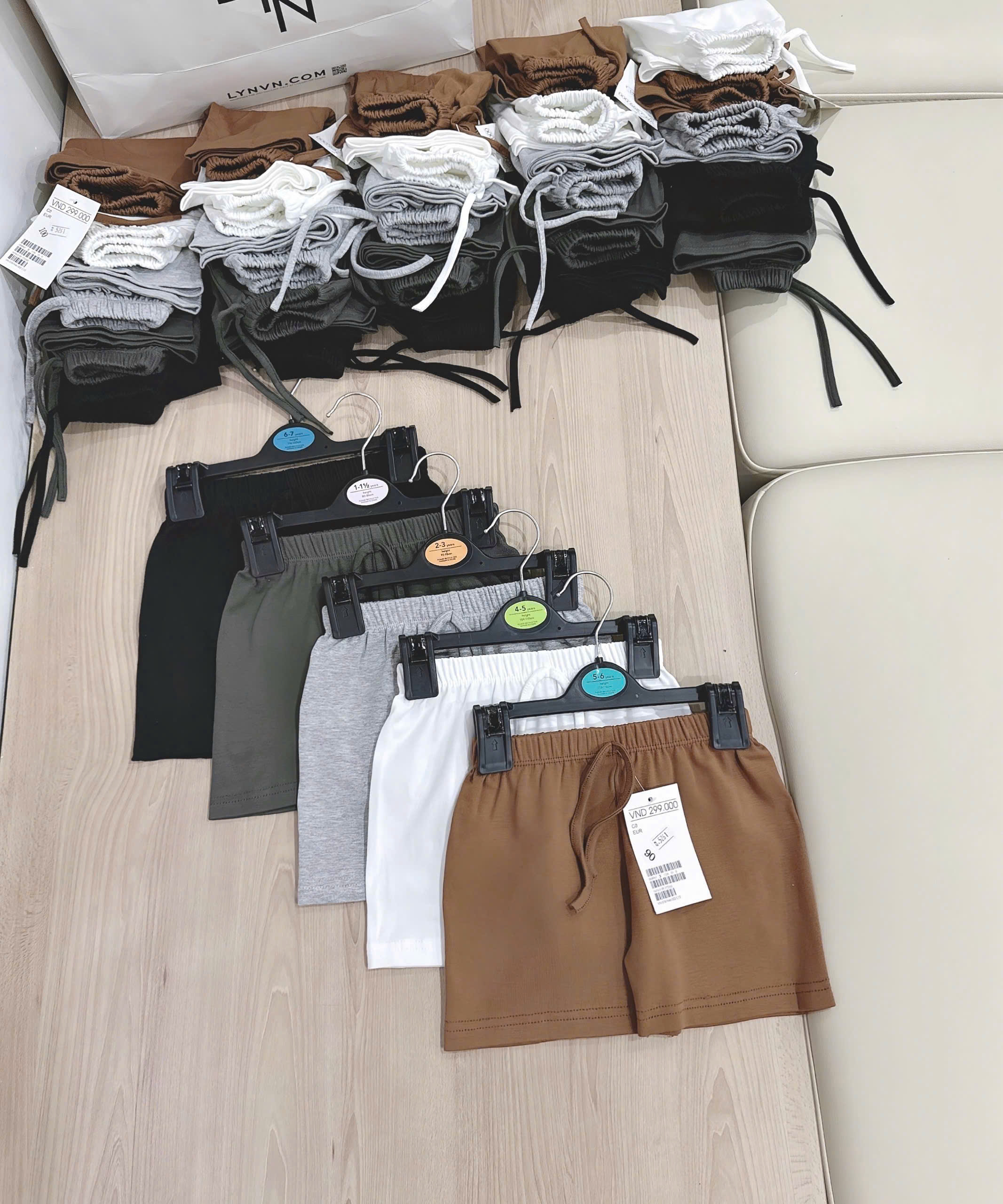 V06 SET 5 QUẦN COTTON BẢNG MÀU MỚI MÃ 2- A107.65