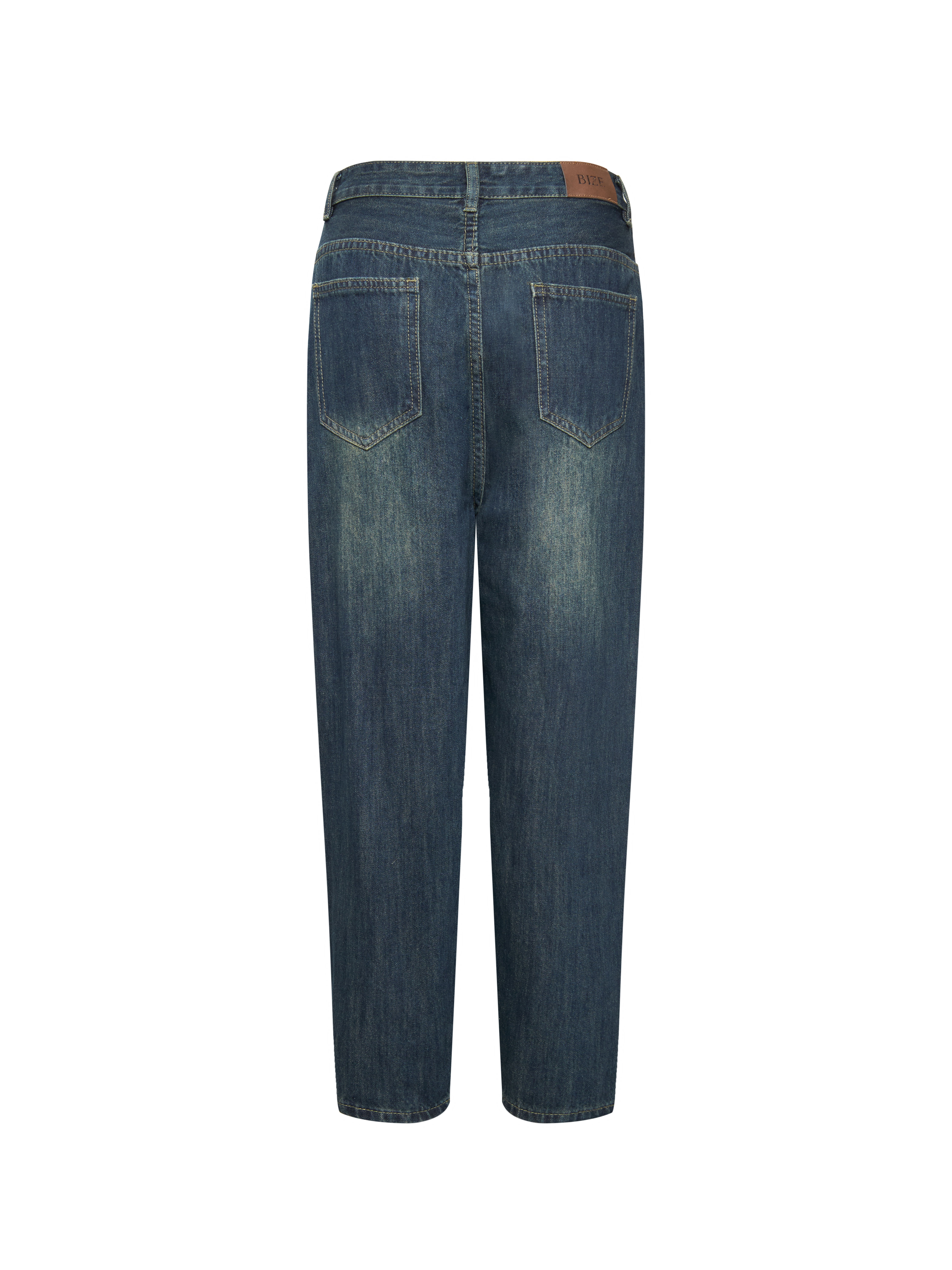 BIGSIZE- Quần jean baggy thêu B T-QJ5035