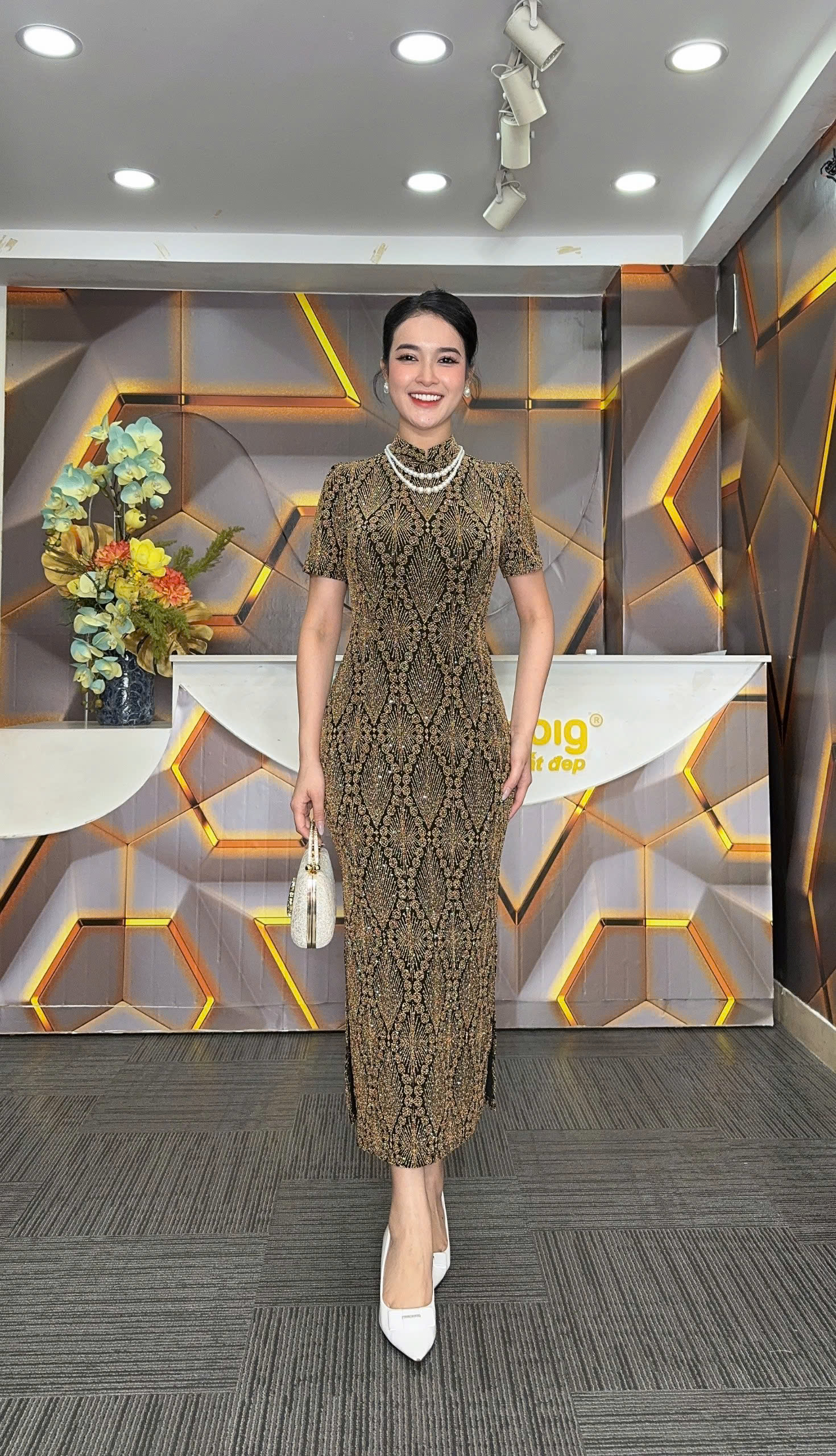 Đầm sườn xám - Y1854 - Thương hiệu Zonbig_thumbnail_1