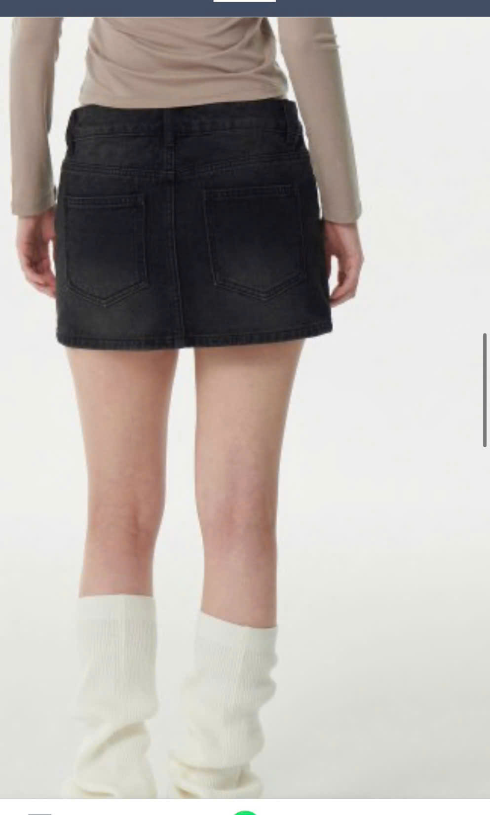Chân váy jean ngắn có quần trong ( NHẠT )_thumbnail_5