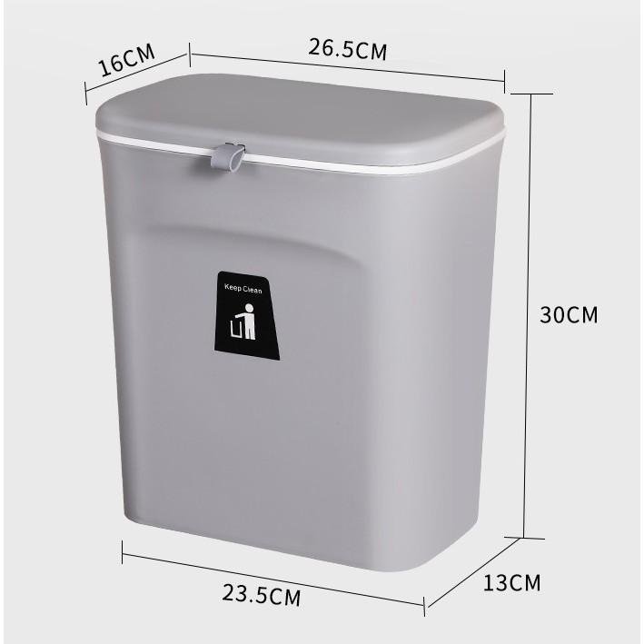 Thùng rác treo gắn tủ bếp có thể gài cánh tủ_thumbnail_2
