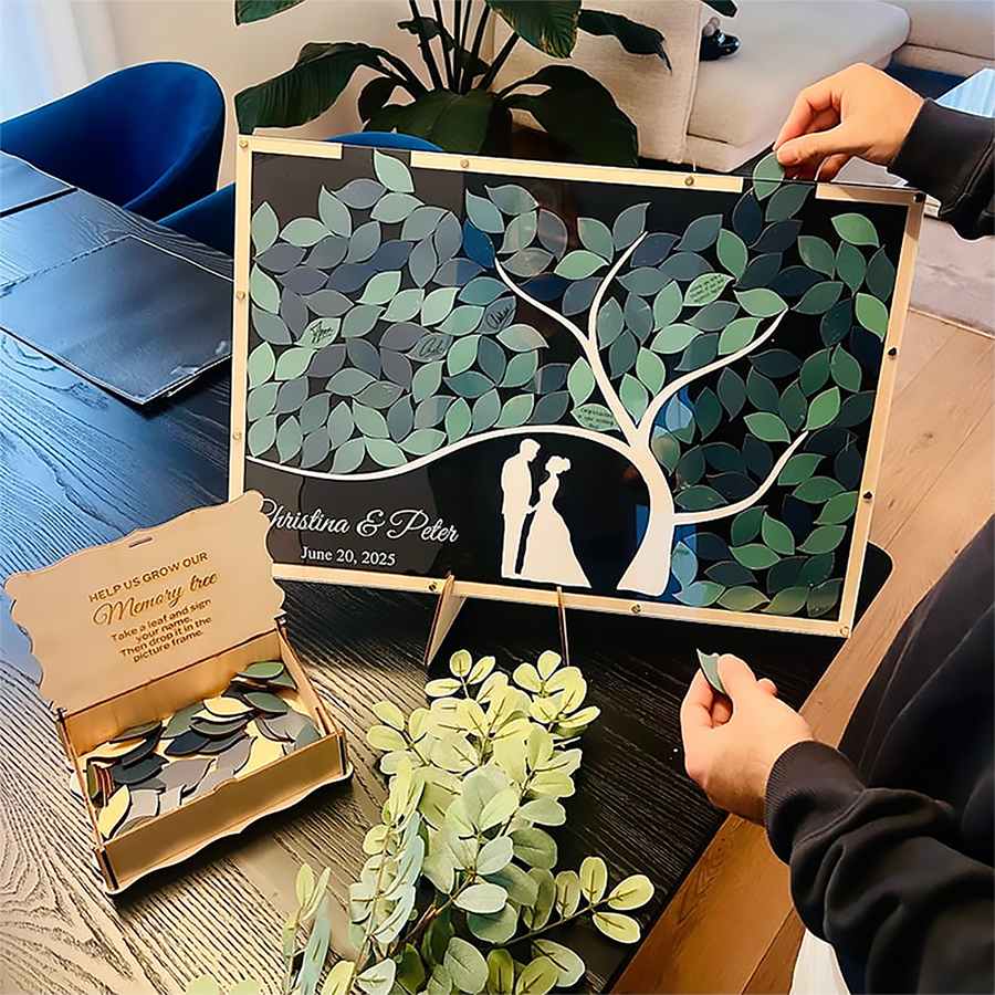 Tranh Thả Gỗ Đám Cưới, Sự Kiện, Công Ty, Sinh Nhật (Đủ phụ kiện) - Size tính theo chiều ngang_thumbnail_5