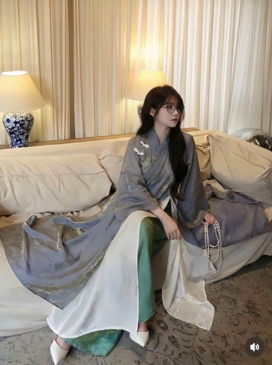 Áo Nữ Dài Màu Xám Khói_thumbnail_0