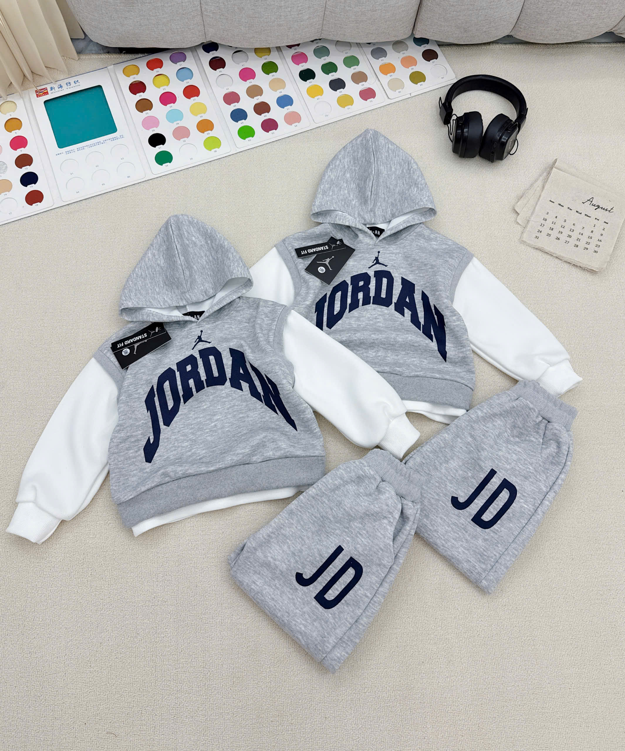 Q84 BỘ DÀI TAY XÁM JORDAN MÃ 2 - A210.394