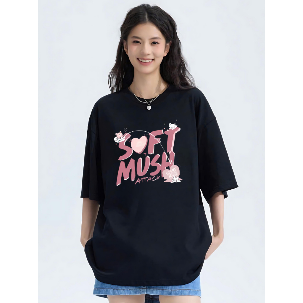 Áo phông nữ form rộng in hình nơ và hoa nữ tính local brand 𝐖𝐞 𝐓𝐞𝐞 - T013_thumbnail_2