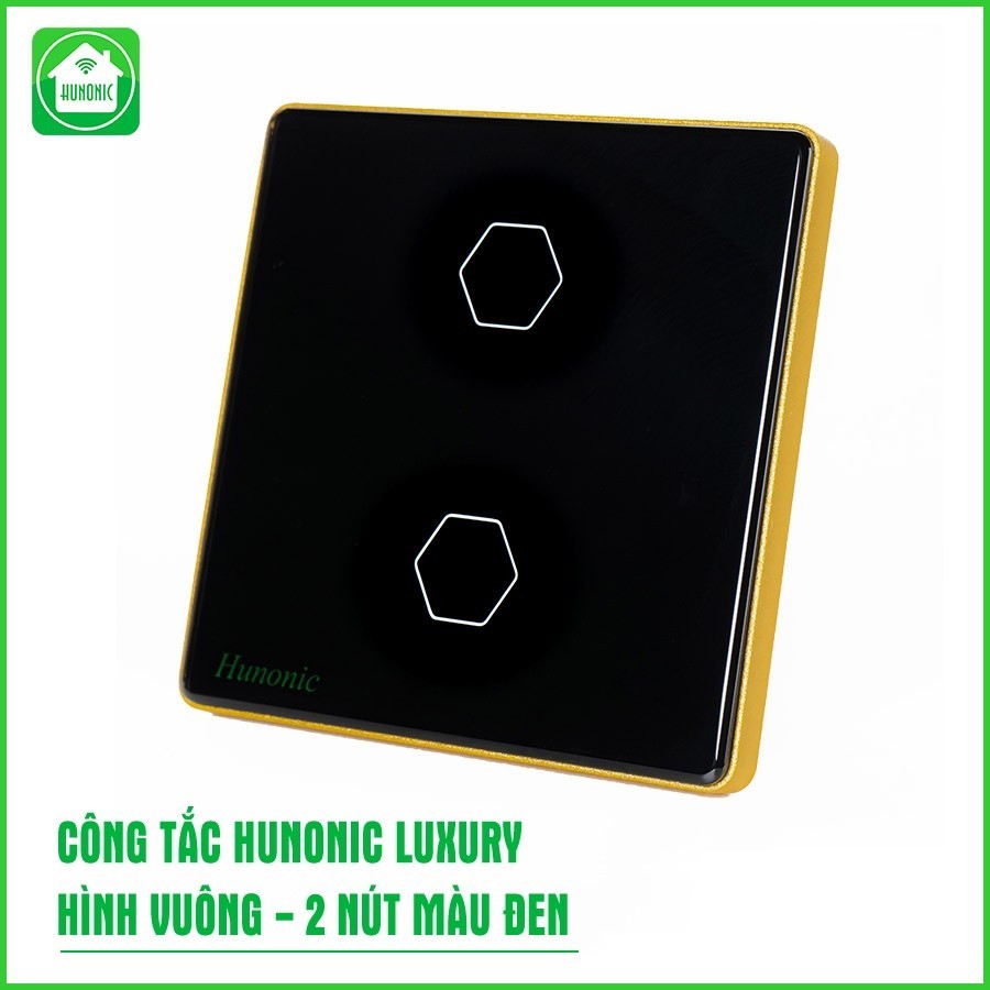 Công Tắc Cảm Ứng Hunonic (Luxury Hình Vuông) Điều Khiển Từ Xa Bằng Điện Thoại_thumbnail_1
