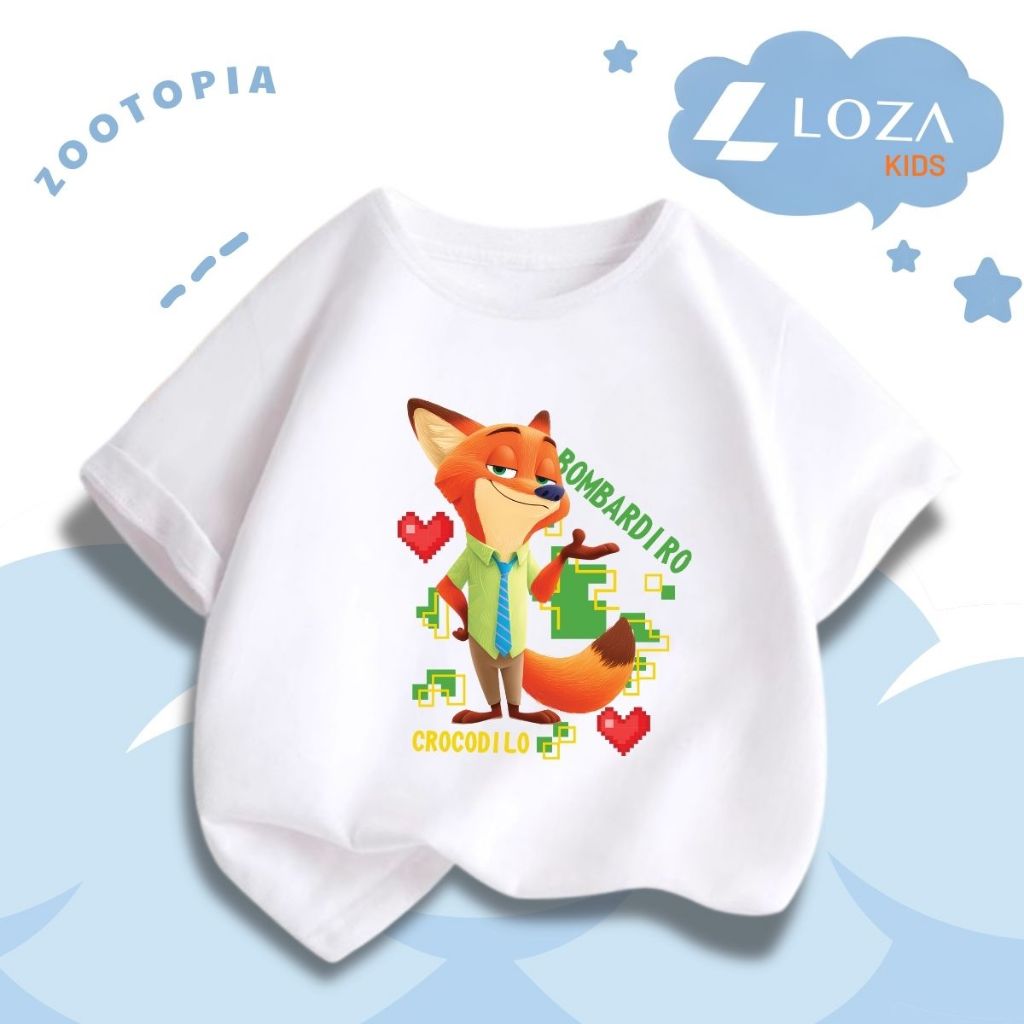 Áo thun bé trai in hình hoạt hình ZOOTOPIA - Loza Kids Mã AT036_thumbnail_6