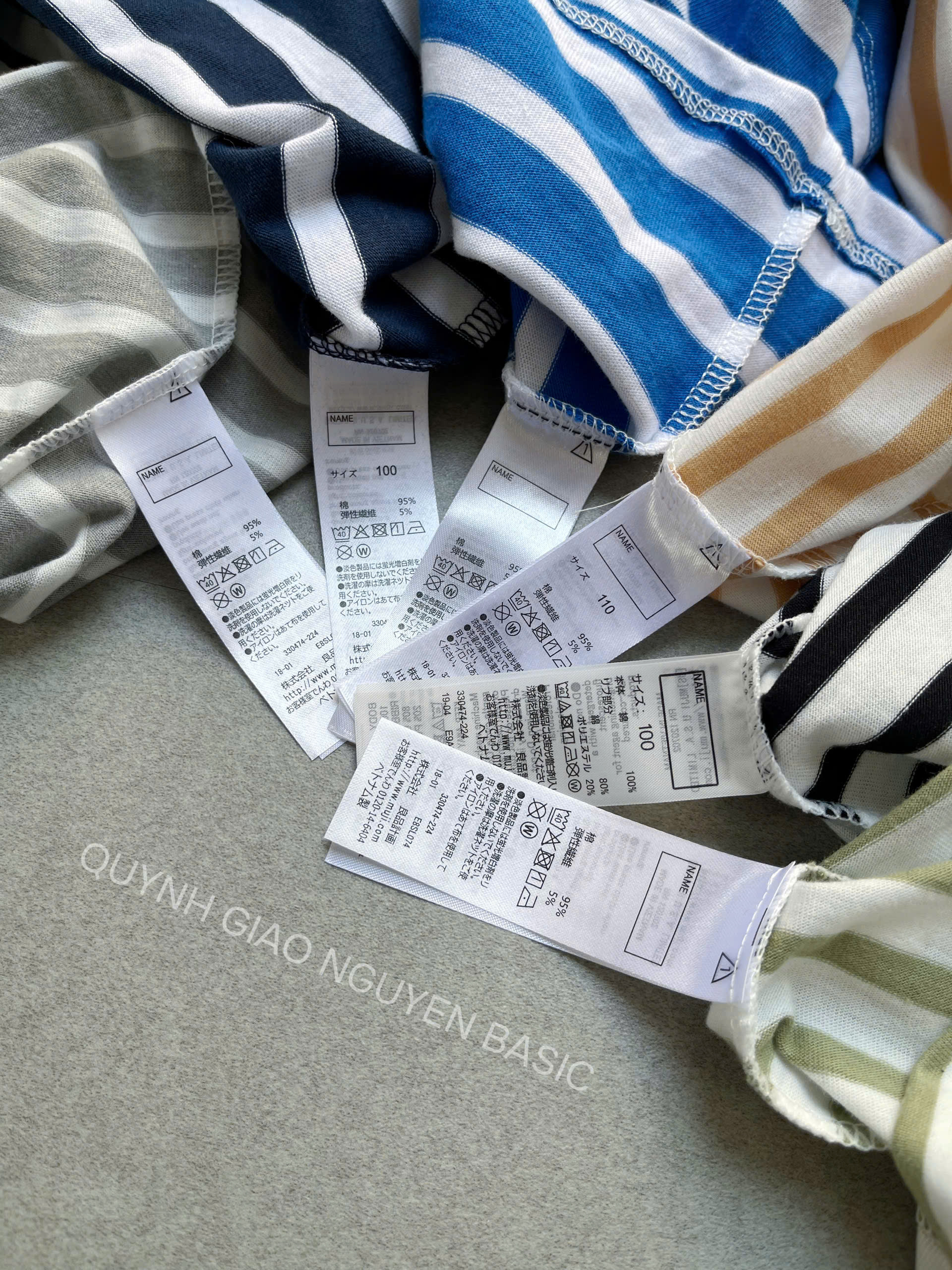 Set 3 áo sọc bé Cotton-Q ( NGẪU NHIÊN - Mua từ 2set sẽ trùng màu )_thumbnail_2